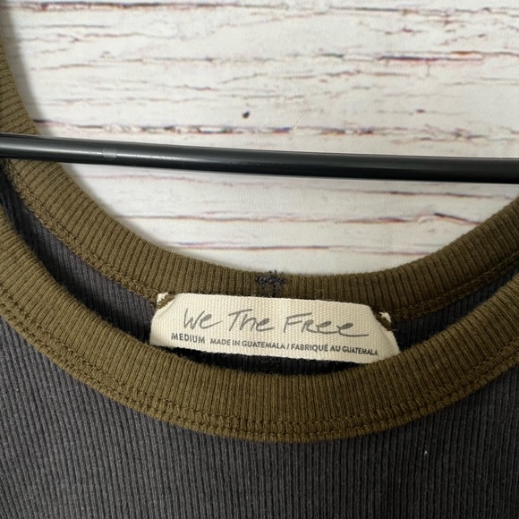 Free People Only One Ringer Gray Ribbed Tank Top - Picture 5 of 5
